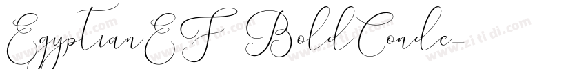 EgyptianEF BoldConde字体转换